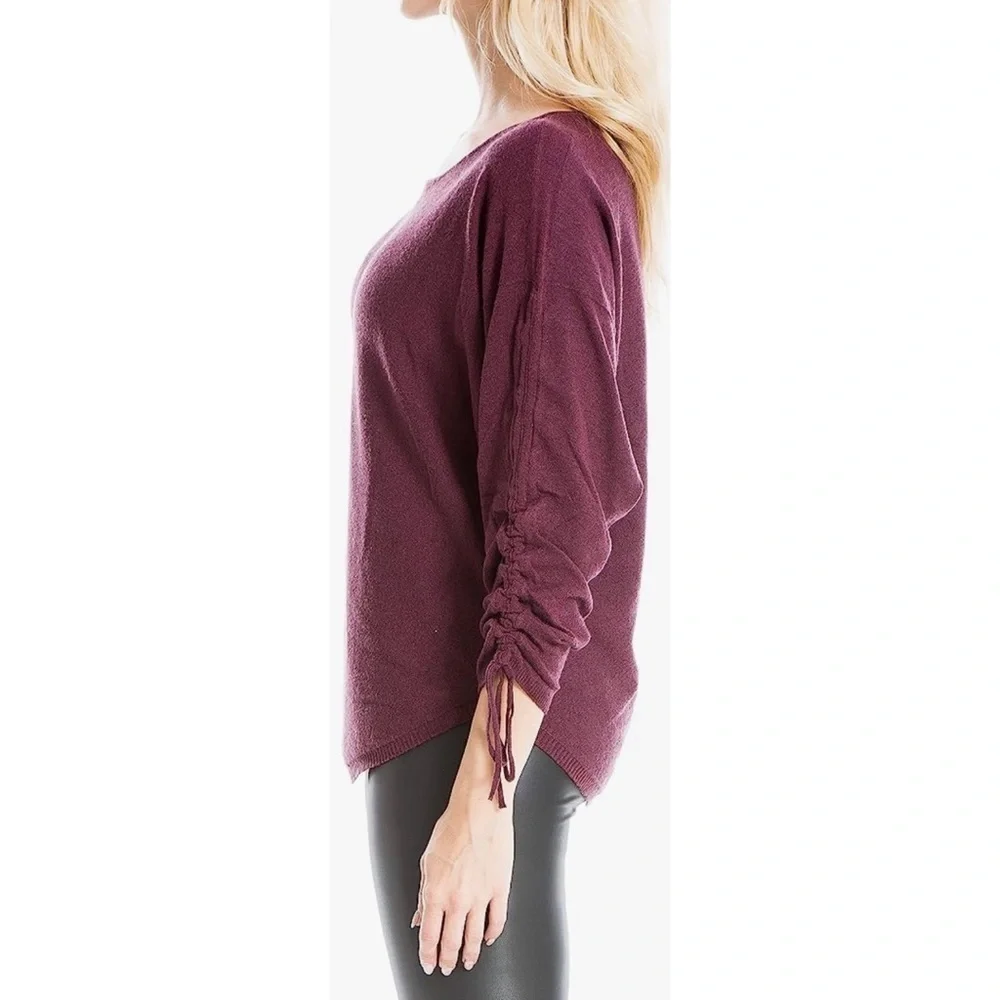🆕 Max Studio Burgundy Sweater. L. NWT💥💥